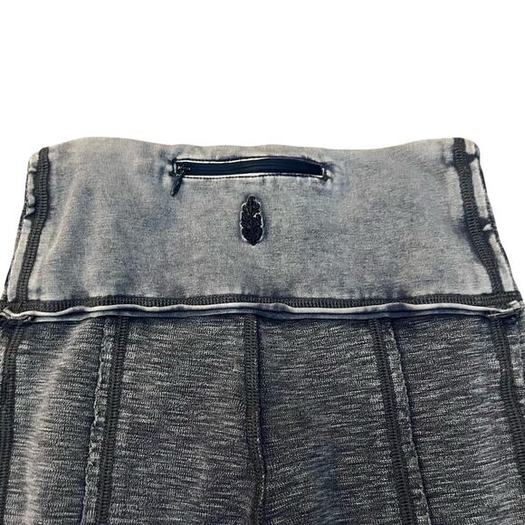 Free People Movement Catch Me If You Can Leggings XS Moto Patchwork Boho Ankle - Picture 5 of 11